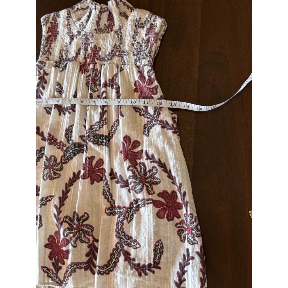 Joie Mika Sleeveless Floral Blouse Size XS - Beige, Rust & Black Print | Designe - Picture 4 of 4